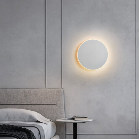 GOECO LED-Wandleuchte Touch-Schalter Innenbeleuchtung für Schlafzimmer Wohnzimmer runde Nachttisch Treppe Licht Hausdekoration Aluminium Leuchte