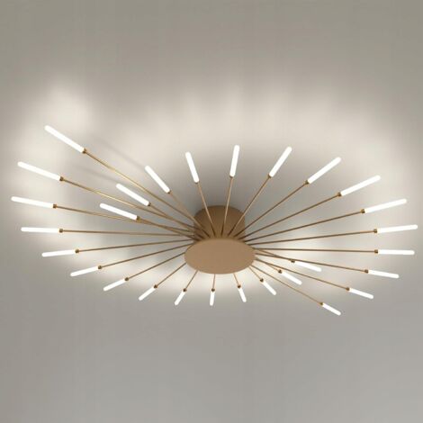 GOECO Moderne goldene LED-Deckenleuchte für die Küche, 30 W, 3000 K