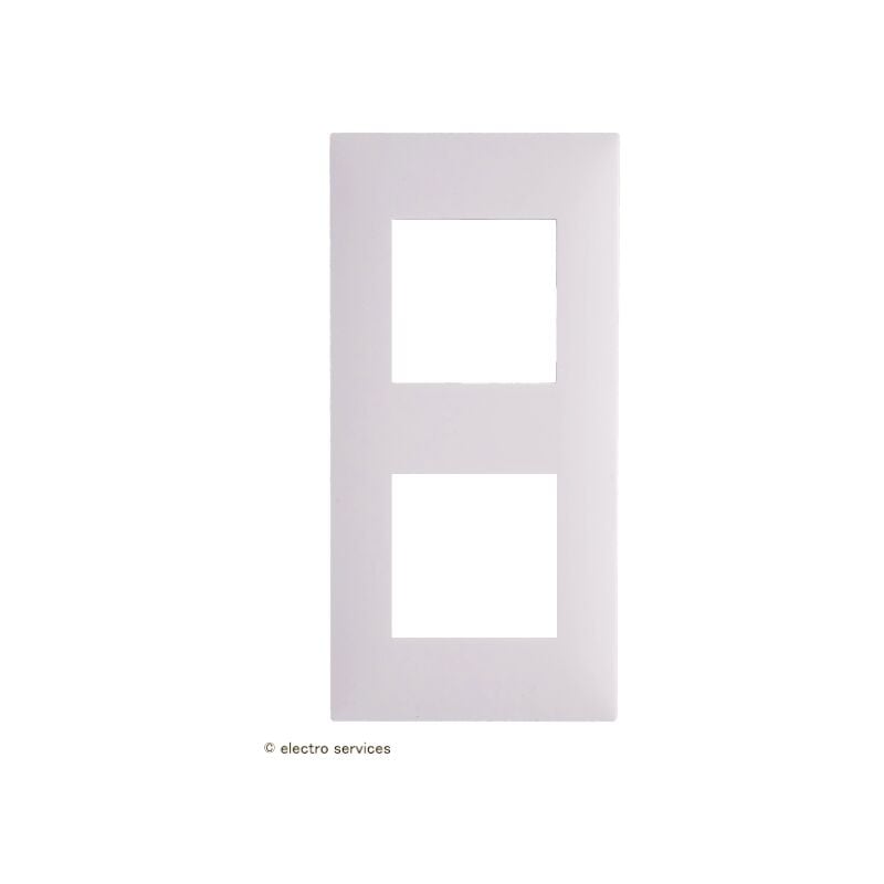 Plaque 2 postes Espace Evolution Arnould  Finition: Blanc