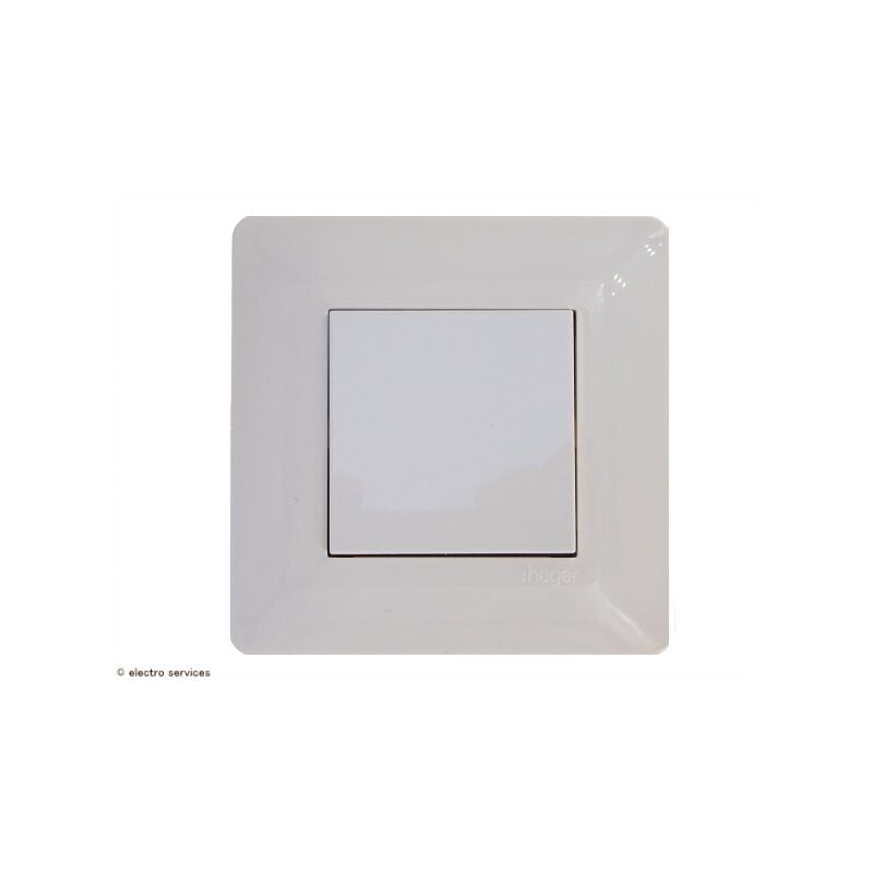 Interrupteur Double Va-et-vient Hager WE040 Essensya - Occasion, Fonctionnel