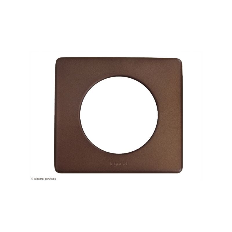 Plaque Céliane Métal 1 poste  Alu Chocolat