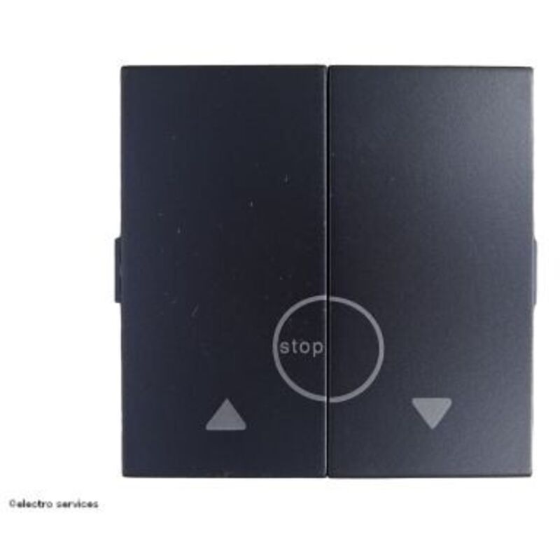 Enjoliveur HAGER TEBIS Kallysta WKT902B - 2 Touches KNX - Blanc Neige