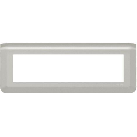 Plaque de finition horizontale Mosaic pour 8 modules alu LEGRAND 079318L