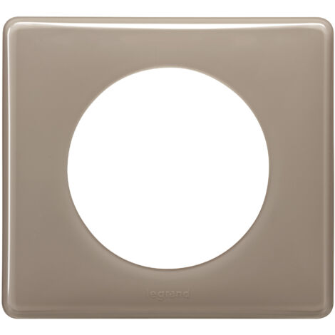 Legrand – Plaque Vimar 1 poste finition galet – Montage encastré – Indice de protection IP20 – Compatible avec support Batibox (1/4)