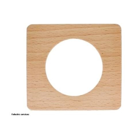 Plaque de finition Vintage Céliane 1 poste  Hêtre