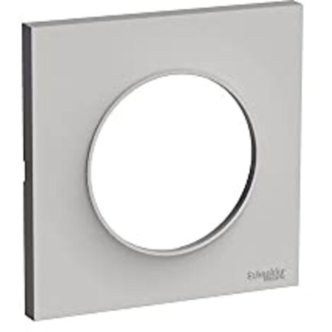 Plaque de finition 1 poste Odace Styl - pierre Pantone 429C - Schneider Electric - S520702B1