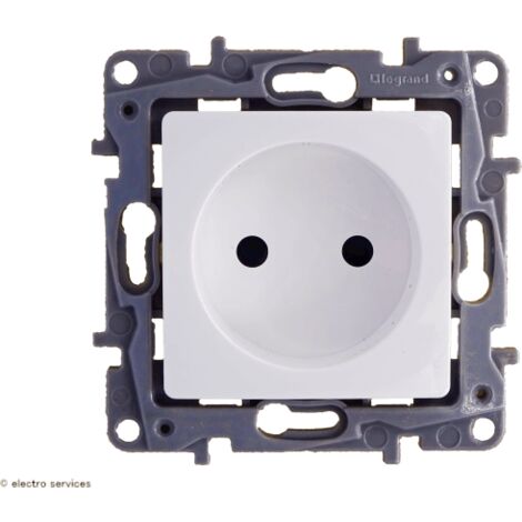 Plaque de finition simple Legrand Niloé argent