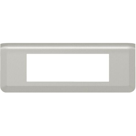 Plaque de finition horizontale Mosaic pour 6 modules alu LEGRAND 079316L