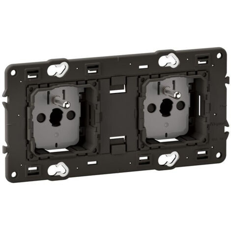 Legrand – Prise de courant double 2P+T 16A CM0112 – Encastrable IP40 – Boîtier thermoplastique – Installation rapide en intérieur (1/3)