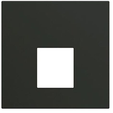 Enjoliveur prise RJ45 sans porte étiquette Hager Gallery  Noir