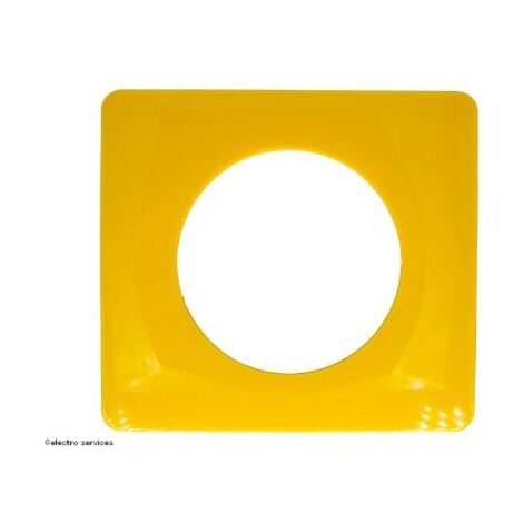 plaque de finition - 1 poste - jaune safran - legrand céliane cp0401 (1/5)