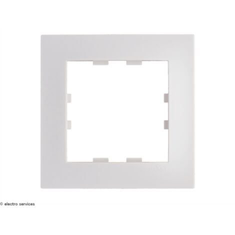 Hager – Plaque de finition Kallysta pop 1 poste – Blanc – Largeur 88 mm – Pour usage intérieur – Esthétique moderne et épurée