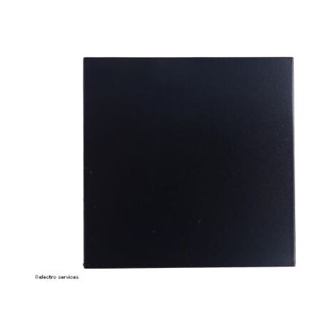 Hager – Enjoliveur interrupteur Gallery 2 modules – Finition noir – Usage intérieur – Association avec mécanisme poussoir ou va et vient
