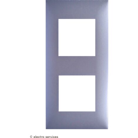 Plaque 2 postes Espace Evolution Arnould  Finition: Aluminium