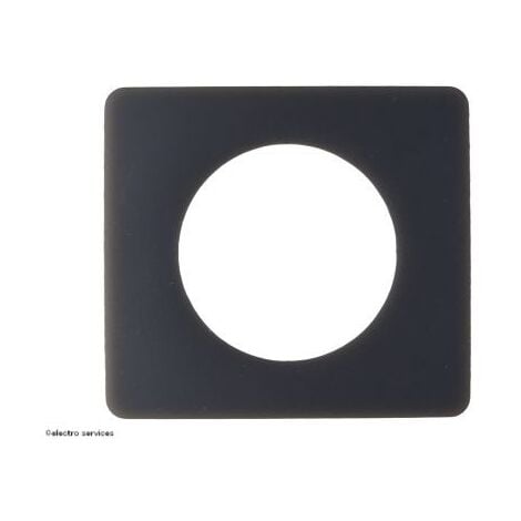 Plaque de finition Déco Céliane 1 poste  Gris Cendré