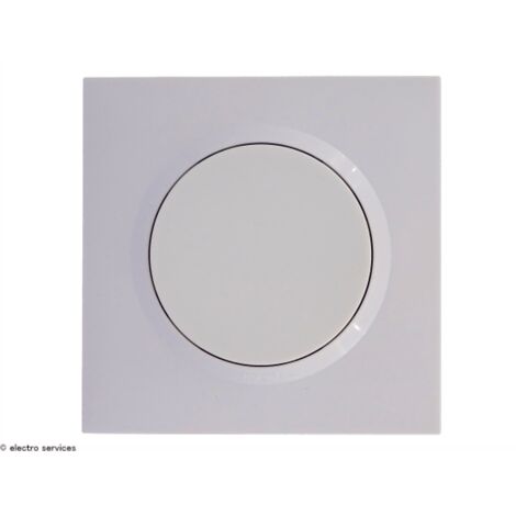 Legrand – Obturateur Dooxie complet blanc – Pour installations électriques modernes – 53mm x 53mm – Composition obturateur et plaque