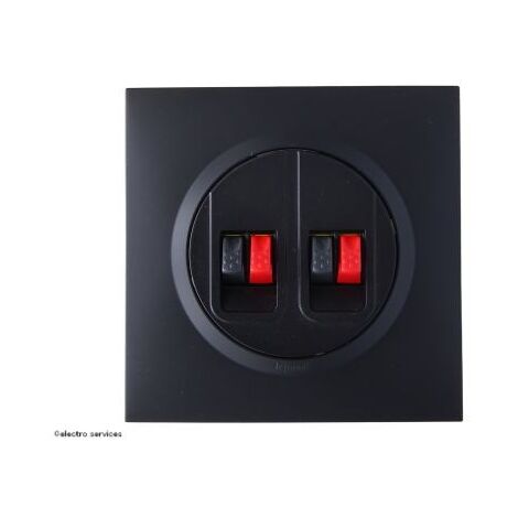 Prise haut parleur double Dooxie complet Noir Griffes: Avec griffes