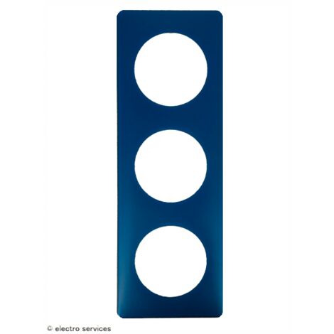 Plaque Céliane Poudré 3 postes  Finition: Bleu Vert