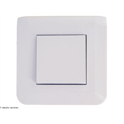 Legrand Mosaic poussoir blanc 6A interrupteur