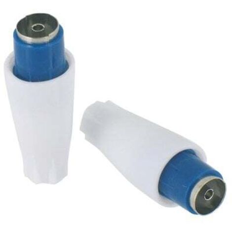 Legrand – Fiche télévision coaxiale femelle Ø9,52 mm – Connecteur pour câble d'antenne – Sortie droite pour installation facile