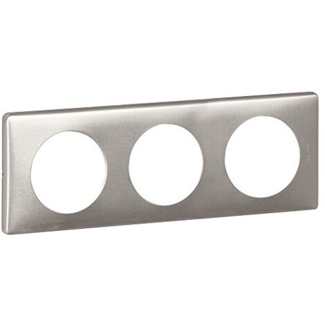 LEGRAND CÉLIANE PLAQUE MÉTAL ANODISÉ TRIPLE TITANE - 068903