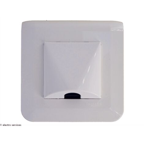 Sortie de câble Mosaic Legrand Blanc complet  Griffes: Sans griffes