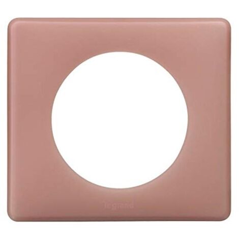 Legrand – Plaque de finition Céliane poudré 1 poste – Finition vieux rose – Pour intérieur – Compatible avec support Batibox et mécanisme Céliane (1/8)