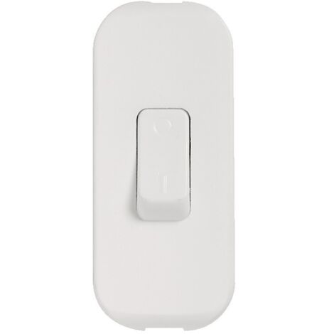 Legrand – Interrupteur à bascule 2A 250V – Mécanisme bipolaire pour lampes – Touche blanche en nylon 66 – Installation simple
