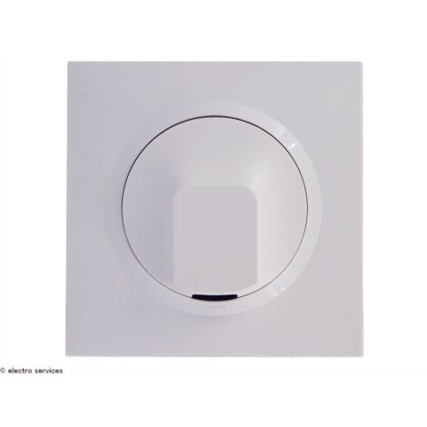 Legrand – Sortie de câble blanche – Installation intérieure – Coque de protection incluse – Pour passages de câbles dans murs et cloisons