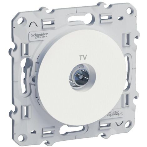 Schneider Electric S520476 ODACE prise ethernet RJ45 blanc grade3