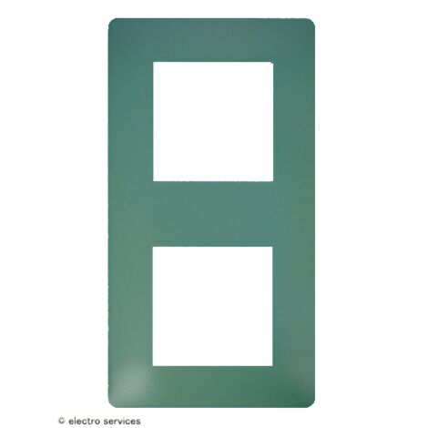 Plaque 2 postes essensya Botanic - HAGER WE542