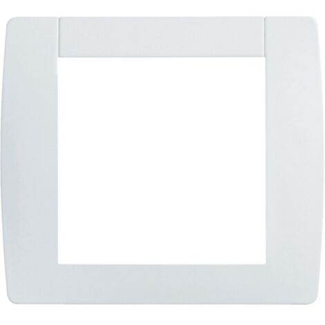 Hager – Plaque de finition Kallysta classic 1P WK401 – Blanc Névé – Largeur 90mm – Pour usage intérieur et personnalisation mécanismes