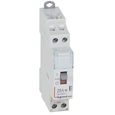 Legrand – Contacteur pour tableau électrique 25A – 2 contacts NF – Bobine 230V – Silencieux pour contrôle de circuits à forte puissance (1/6)