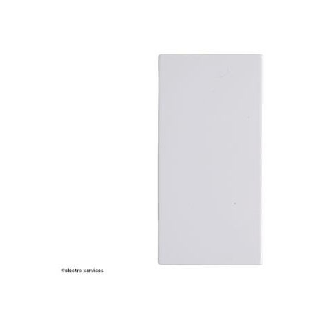 Hager – Enjoliveur interrupteur 1 module blanc – Fixation encliqueter – Compatible mécanisme Gallery – Résistance chocs IK05 – Classe protection IP21