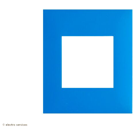 Plaque 1 poste Espace Evolution Arnould Finition: Turquoise