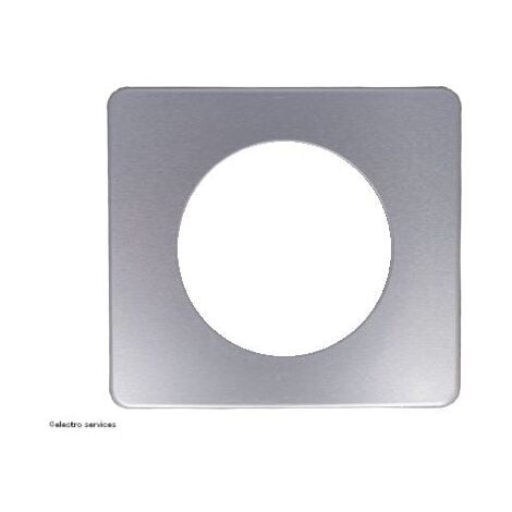 Plaque de finition Métal Céliane 1 poste  Alu Satiné