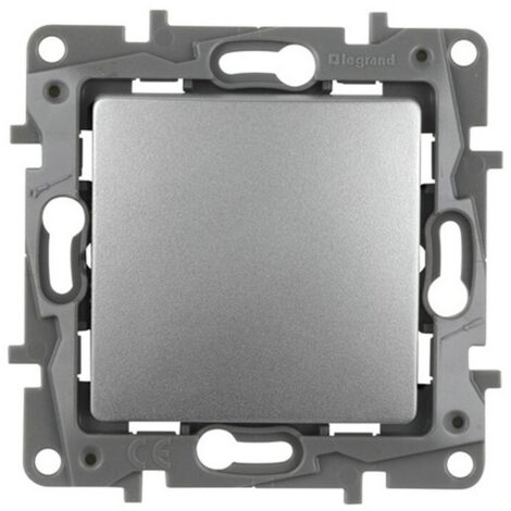 Legrand – Interrupteur va et vient composable – Finition argent – Compatible plaques Niloe – Usage intérieur – Tension 250V, courant 10A