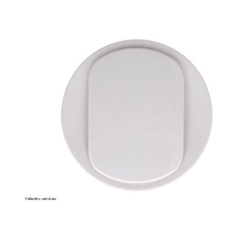Legrand – Enjoliveur interrupteur va-et-vient CB0001 – Blanc brillant – Fixation à clipser – Compatible mécanismes Céliane