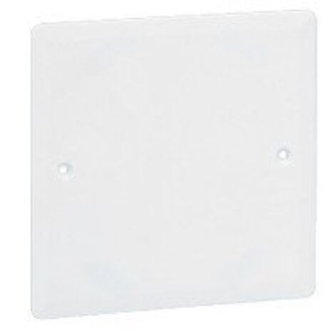 Couvercle universel carré 100x100mm pour boite D80mm Batibox Legrand