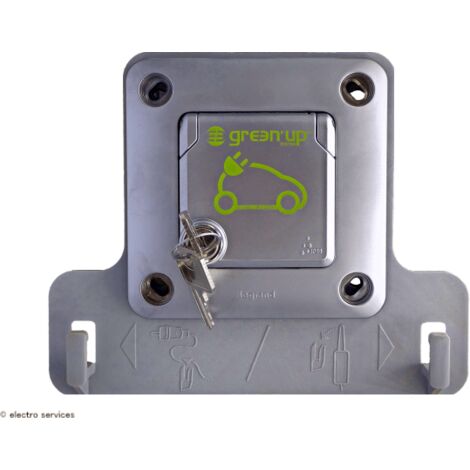 Legrand – Prise de recharge VE Green'up Access 3,2 kVA – Monophasée 230V – Volet verrouillable IP55 – Installation sécurisée pour véhicules électriques