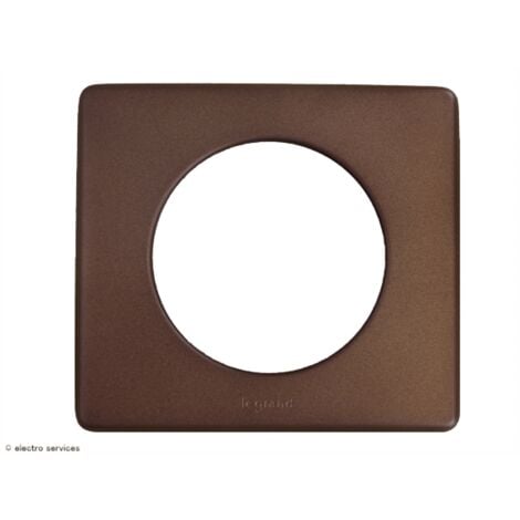Plaque Céliane Métal 1 poste  Alu Chocolat