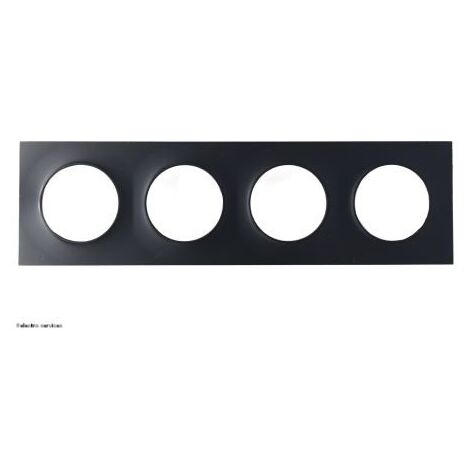 Plaque Odace  Styl  Schneider 4 postes  Finition: Anthracite