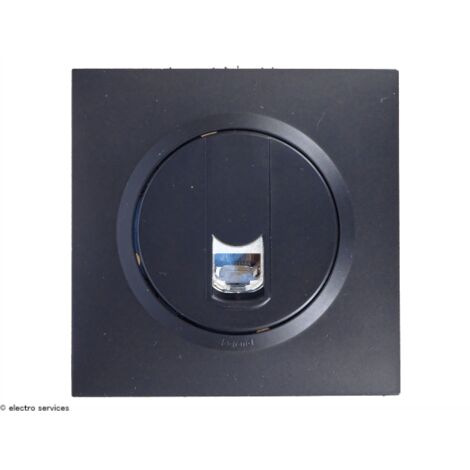 Prise RJ45 FTP Dooxie complet Noir Griffes: Avec griffes