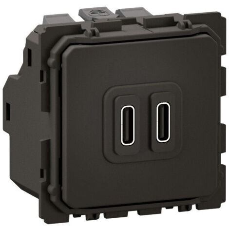 Prise double USB Type-C Céliane Legrand