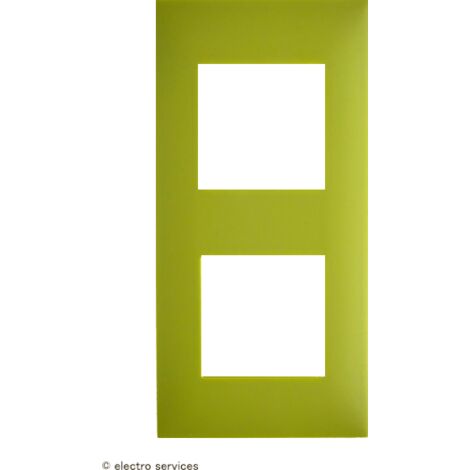 Plaque 2 postes Espace Evolution Arnould  Finition: Vert
