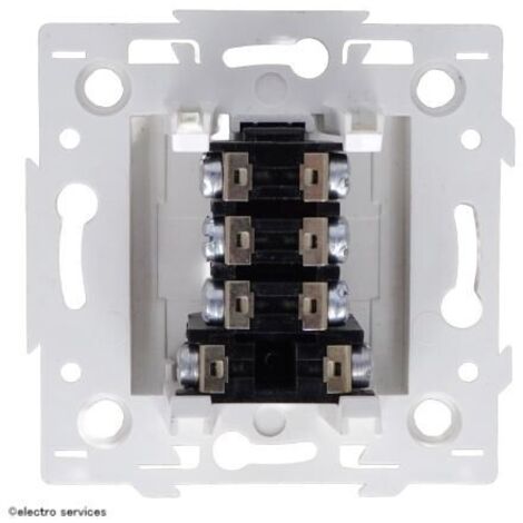 Prise Rasoir Arnould 3 Modules Lumière Blanc - Neuf (réf. 22339)