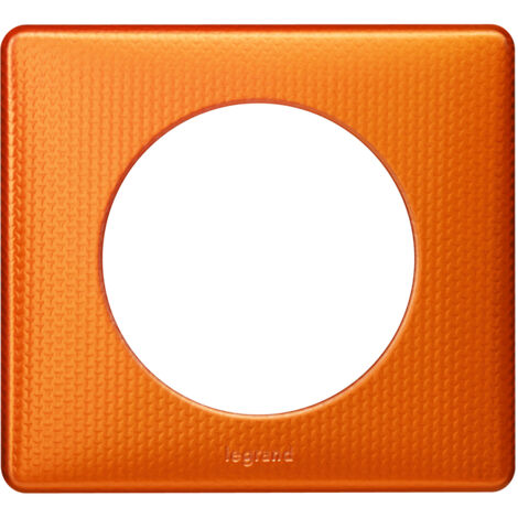 Plaque Céliane Métal 1 poste  Finition: Orange Snake
