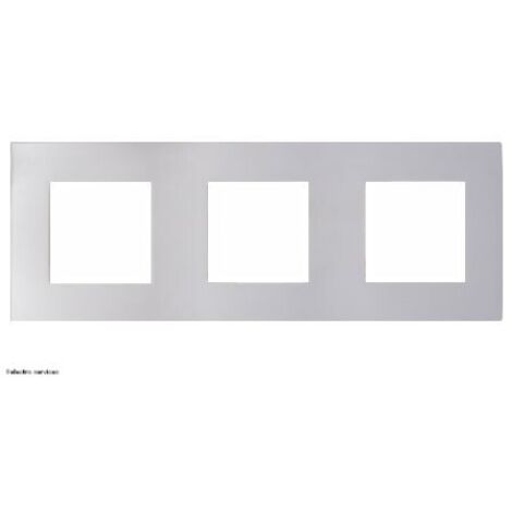 Plaque triple horizontale entraxe 71mm Espace Lumière Arnould