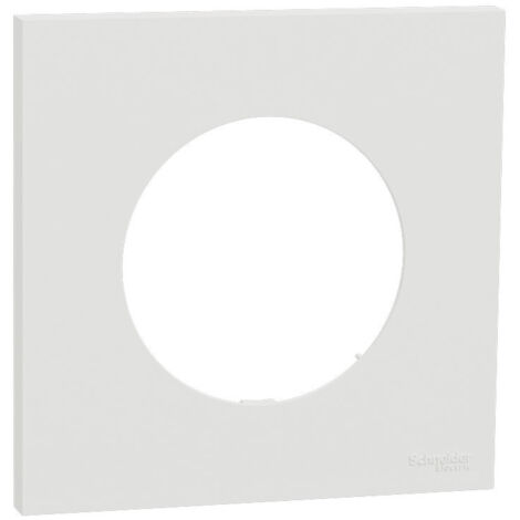Plaque Odace Blanc craie 1 poste (S920702)