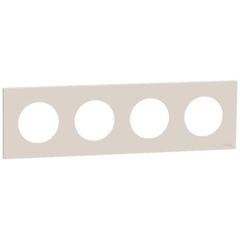 Plaque Odace Beige sable 4 postes (S902708)